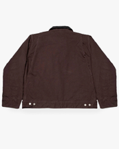 Nudie Jeans Blake Zip Jacket Duck Canvas Dark Brown