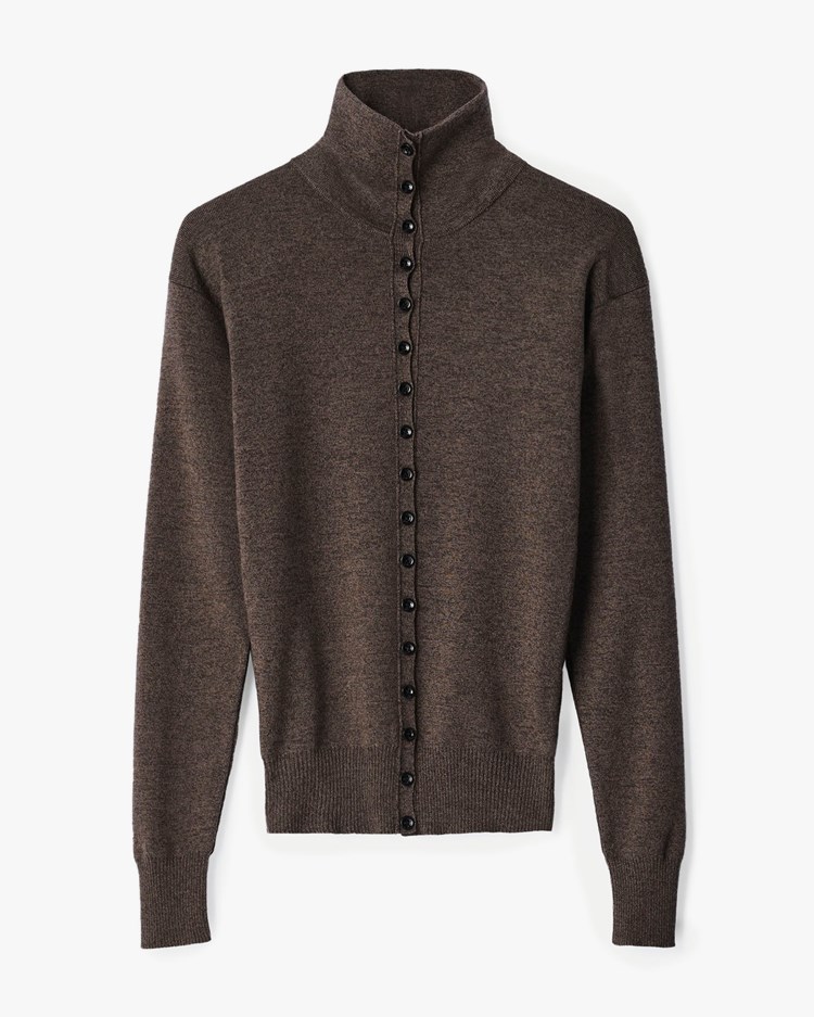 LEMAIRE Buttoned Top Ecorce Melange