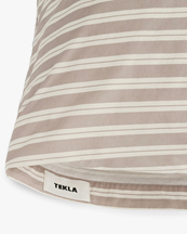 Tekla Percale Pillow Sham Clay Stripes