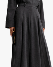 By Malene Birger Eden Skirt Dark Grey Melange