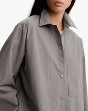 By Malene Birger Derris Shirt Grey Stripe