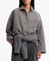 By Malene Birger Derris Shirt Grey Stripe