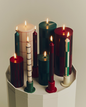 Hay Tube Candleholder S Red