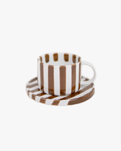 Olsson & Jensen Monica Cup & Saucer Brown
