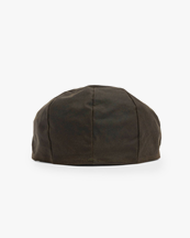 Barbour Cheviot Wax Flat Cap Olive