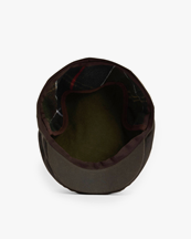 Barbour Cheviot Wax Flat Cap Olive
