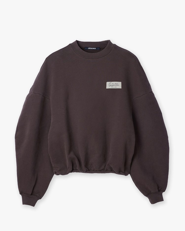 Jacquemus Le Sweatshirt Montaigne Dark Brown