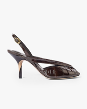 Jacquemus Les Slingbacks Poisson Shoes Dark Brown