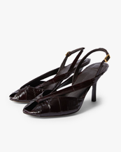Jacquemus Les Slingbacks Poisson Shoes Dark Brown