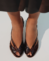 Jacquemus Les Slingbacks Poisson Shoes Dark Brown