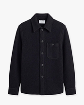 Filippa K Boiled Wool Overshirt Black