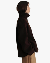 A Part of the art Edge Wool Jacket Dark Brown