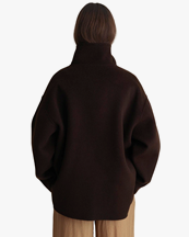 A Part of the art Edge Wool Jacket Dark Brown