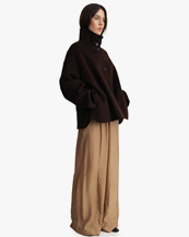 A Part of the art Edge Wool Jacket Dark Brown