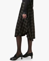 Our Legacy Fan Skirt El Paso Check Saloon Tencel