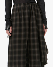 Our Legacy Fan Skirt El Paso Check Saloon Tencel