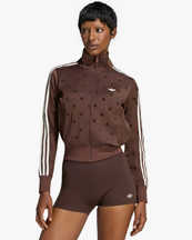 Adidas Originals Satin Polka Dot Track Jacket Auburn