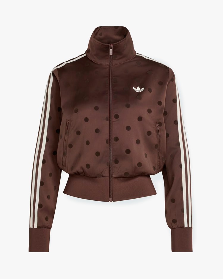 Adidas Originals Satin Polka Dot Track Jacket Auburn