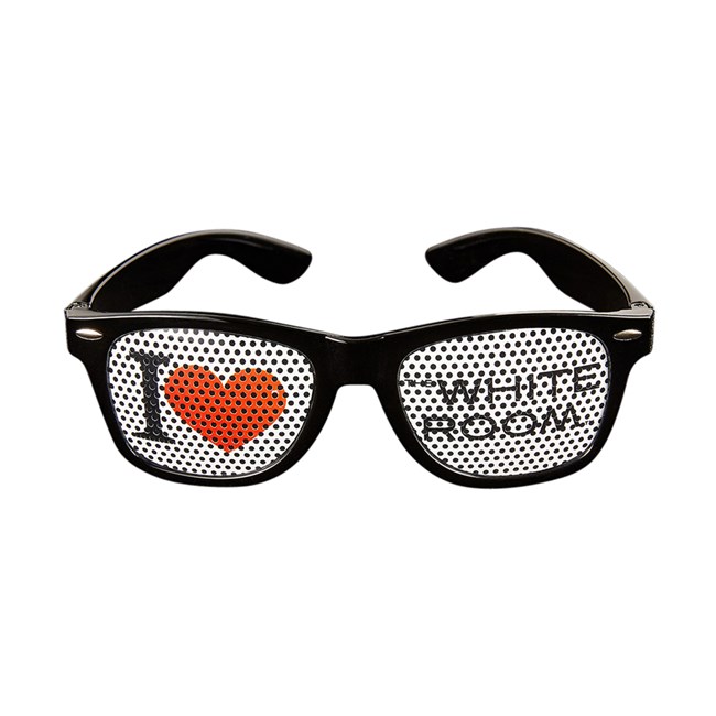 Promotional 2-Tone Retro Pinhole Sunglasses w/ 1-color imprint | Everything  Promo