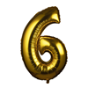 Foil balloon Gold Numbers 100 cm