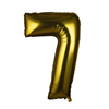 Foil balloon Gold Numbers 100 cm