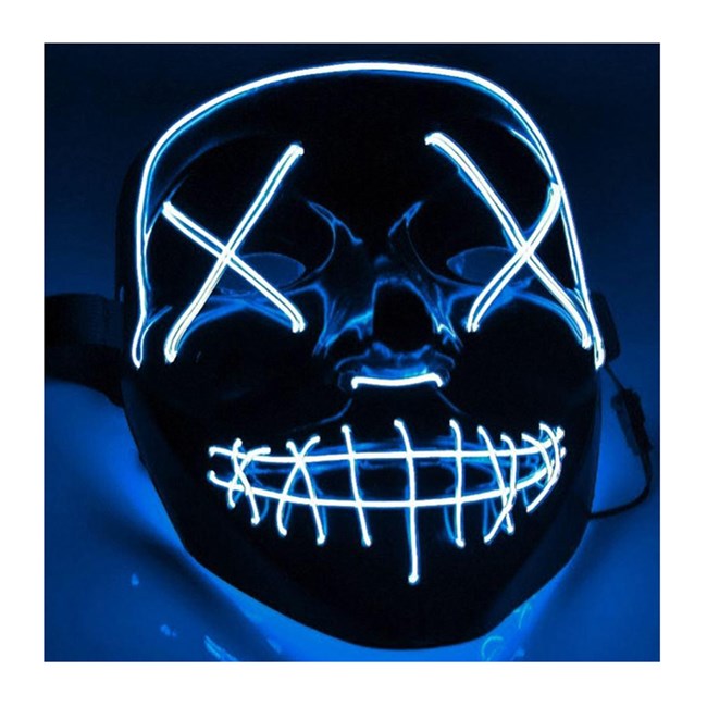 El Wire Purge Blue Led mask