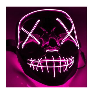 El Wire Purge Pink Led mask