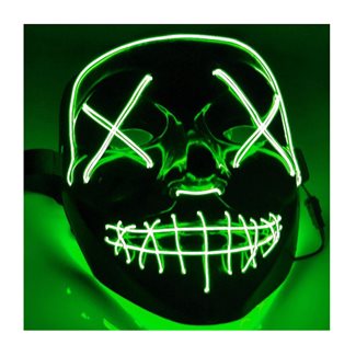 El Wire Purge Led mask Grön
