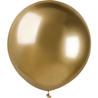 Big gold chrome balloons