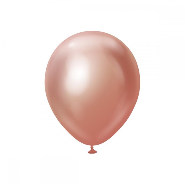 Rose gold chrome balloons