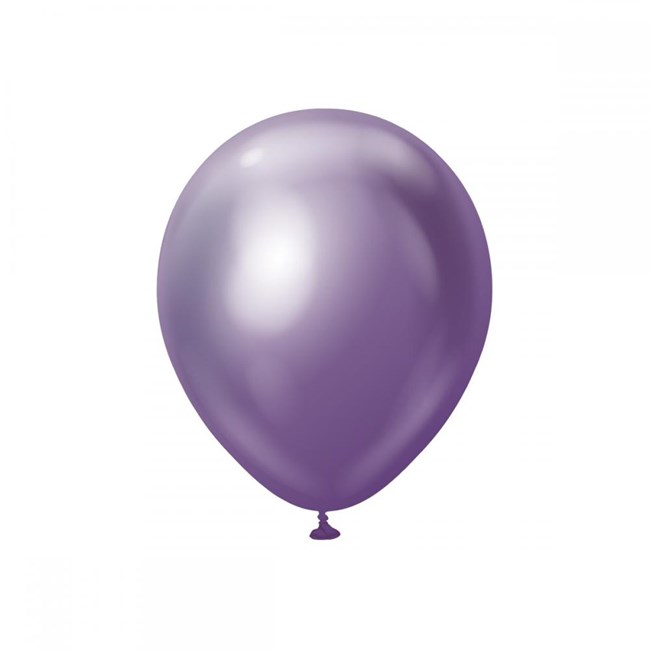 Purple chrome balloons