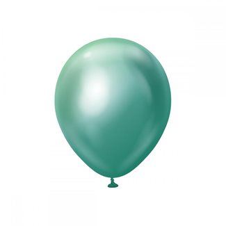 Green chrome balloons