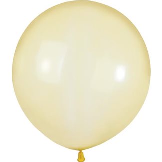 Big round crystal yellow balloons