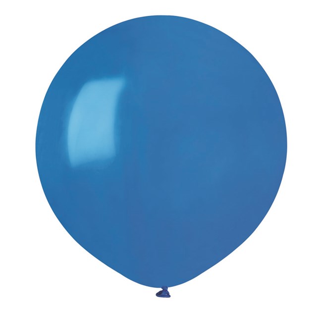 Blå stora runda ballonger