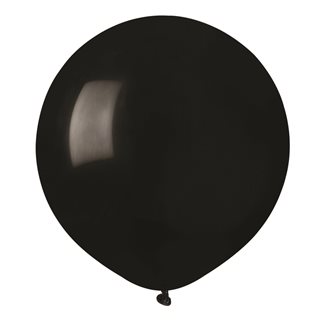 Big round black balloons
