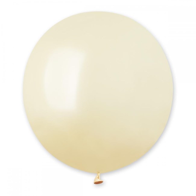 Elfenbensvita stora runda ballonger