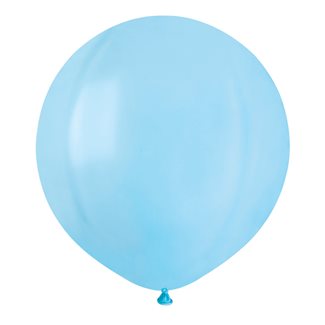 Ljusblå stora runda ballonger
