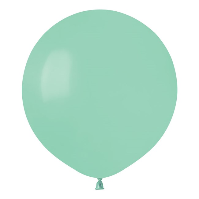 Mintgröna stora runda ballonger