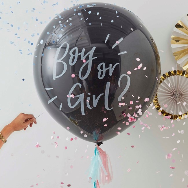 Boy or Girl Gender reveal ballong