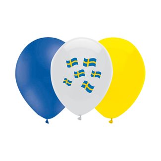 Flag balloons Sweden