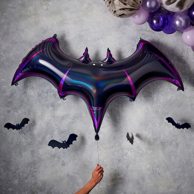 Giant Halloween Bat foil balloon
