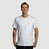 White t-shirt with pictogram embroidery