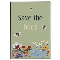Metallskylt Save the Bees
