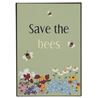 Metallskylt Save the Bees