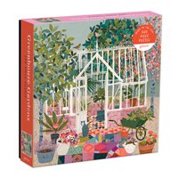 Puzzle with a beautiful greenhouse, 500 pices
