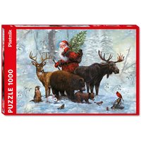 Puzzle Santa Claus and his helpers