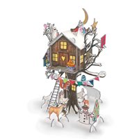 Advent calendar Wooden house 3D
