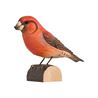 Red crossbill wood carving