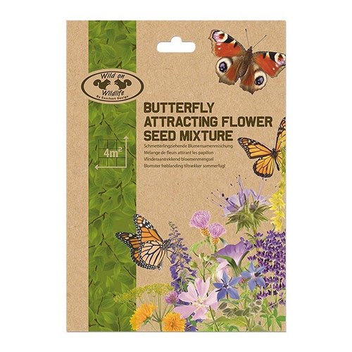 Butterfly attracting flower seed mixture