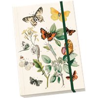 Anteckningsbok Fjärilar vintage